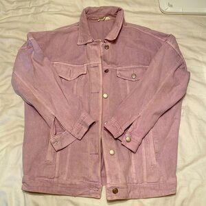 Lilac oversized Jean jacket